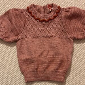 Misha and Puff Elegant Pink Knit Sweater